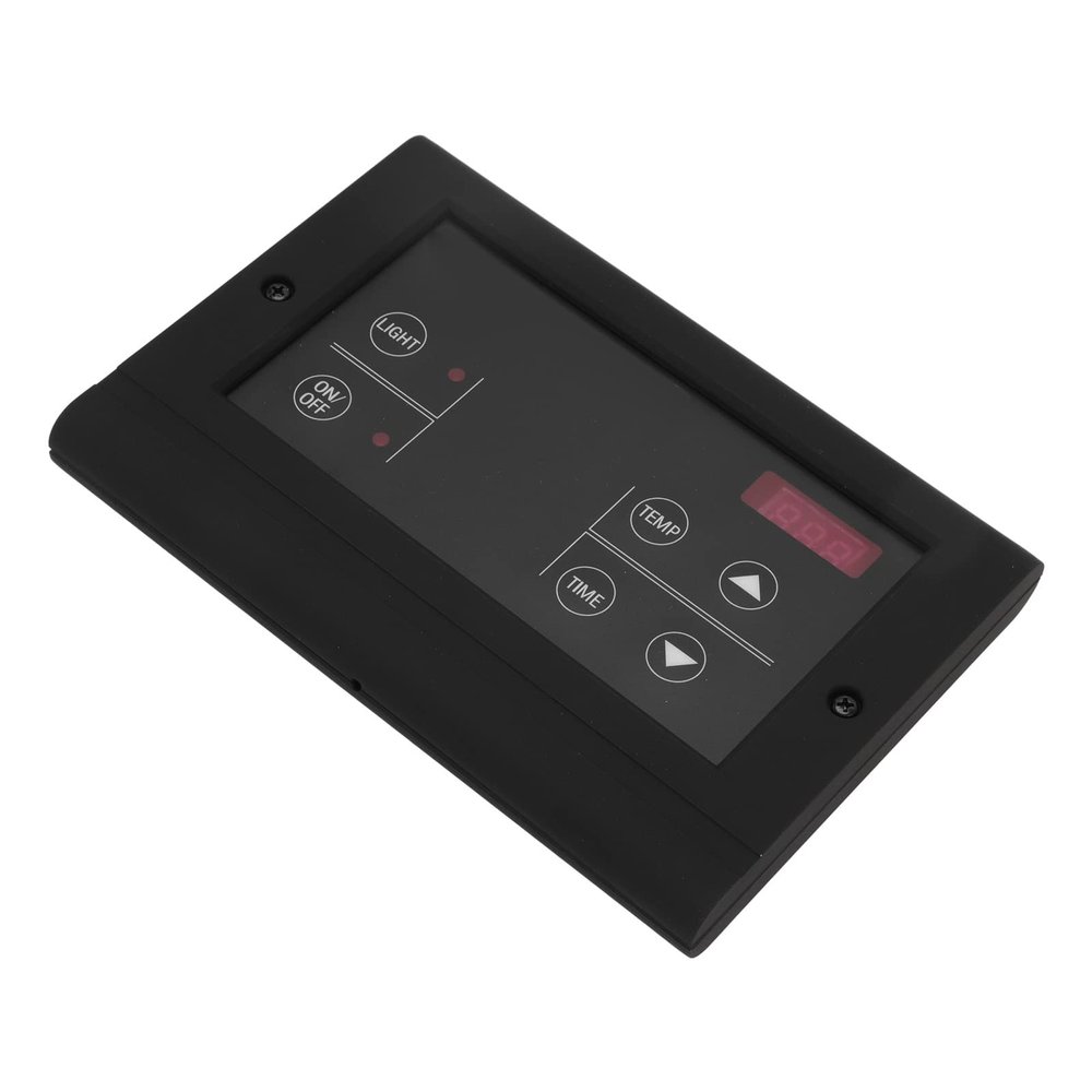 Sauna Room Temperature Controller, Gardening Sauna Accessories and Parts Wall Mount Wet Steam Generator Controller (Black)