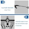 CFDZCP Optician Optical Trial Lens Frame Adjustable Trial Frame Optical Trial Lens Frame PD 48~80mm, Ultralight Optical Titanium Optic Trial Eye Optometry Lens Frame Test Optician view 2
