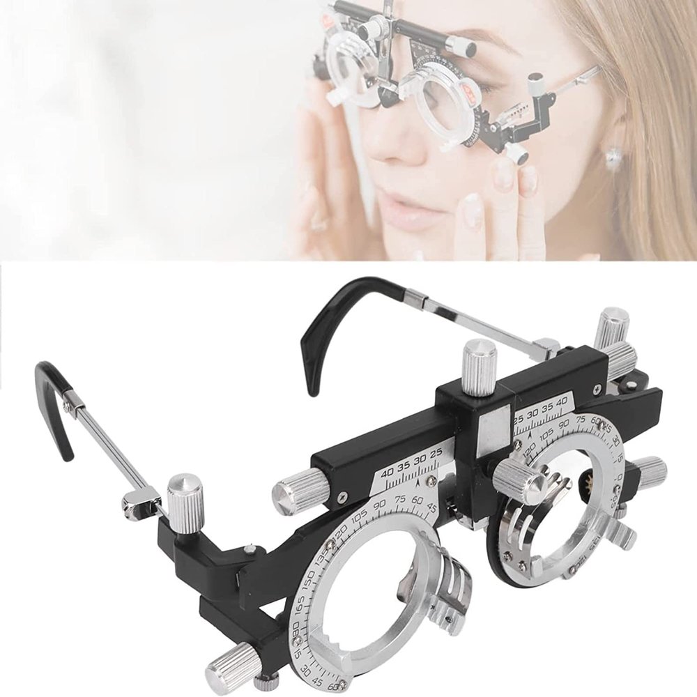 CFDZCP Optician Optical Trial Lens Frame Alloy Optometry Frame, PD 48-80mm Fully Adjustable Trial Frame Eye Optometry Lens Framefor Eye Optometry Optician For Eyeglasses Shop