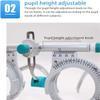 CFDZCP Optician Optical Trial Lens Frame Adjustable PD 48Mm~80Mm Universal Optical Trial Frame Super Light 50G Pure Titanium Test Frame Optometry Optician Trial Lens view 4