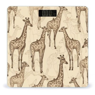Weight Scale,Hand Drawn Giraffes Digital Scale,Body Weight Scale,Electronic Weigh Scales,high Precision Body Weight Scale
