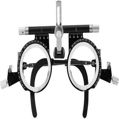 CFDZCP Optician Optical Trial Lens Frame Aluminium Alloy Optical Trial Lens FrameAdjustable 50-80 Mm Trial Frame Lightweight Eye Optometry Lens Frame For Schools,OphthalmologyOptical Shops