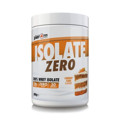 Per4m Isolate Zero Premium Whey Protein Powder | Superior Flavour Ultra Filtered + Amino Acids | Fast Absorbing Zero Sugar Gluten Free Shake for Lean Muscle & Recovery (900g, Carrot Cake)