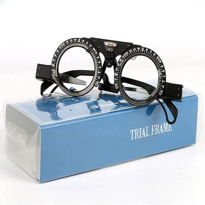 CFDZCP Optician Optical Trial Lens Frame Adjustable Titanium Optometry Trial Frame, PD 48-70Mm Lightweight Eye Optometry Lens FrameOptic Trial Eye Optometry Lens Frame Test Optician