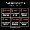 Getbuzzing Nut Free Oat Protein Flapjack Bars  Gluten Free Healthy Snack with Natural Ingredients, High Fibre & School Safe  12 x 55g Pack  [Chocolate Fudge] - Supports Running, Cycling and Gym view 4