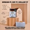 SUNFLY Sweet & Salty Sunflower Seed Butter  Palm Oil Free, Peanut Butter Alternative - Nut-Free, High-Protein, Vegan Spread - Top 14 Allergen & Soy Free - Rich in Vitamins & Minerals - 2 x 330g view 3