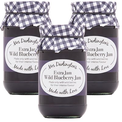 Mrs Darlington's Wild Blueberry Jam - 340g - Pack of 3