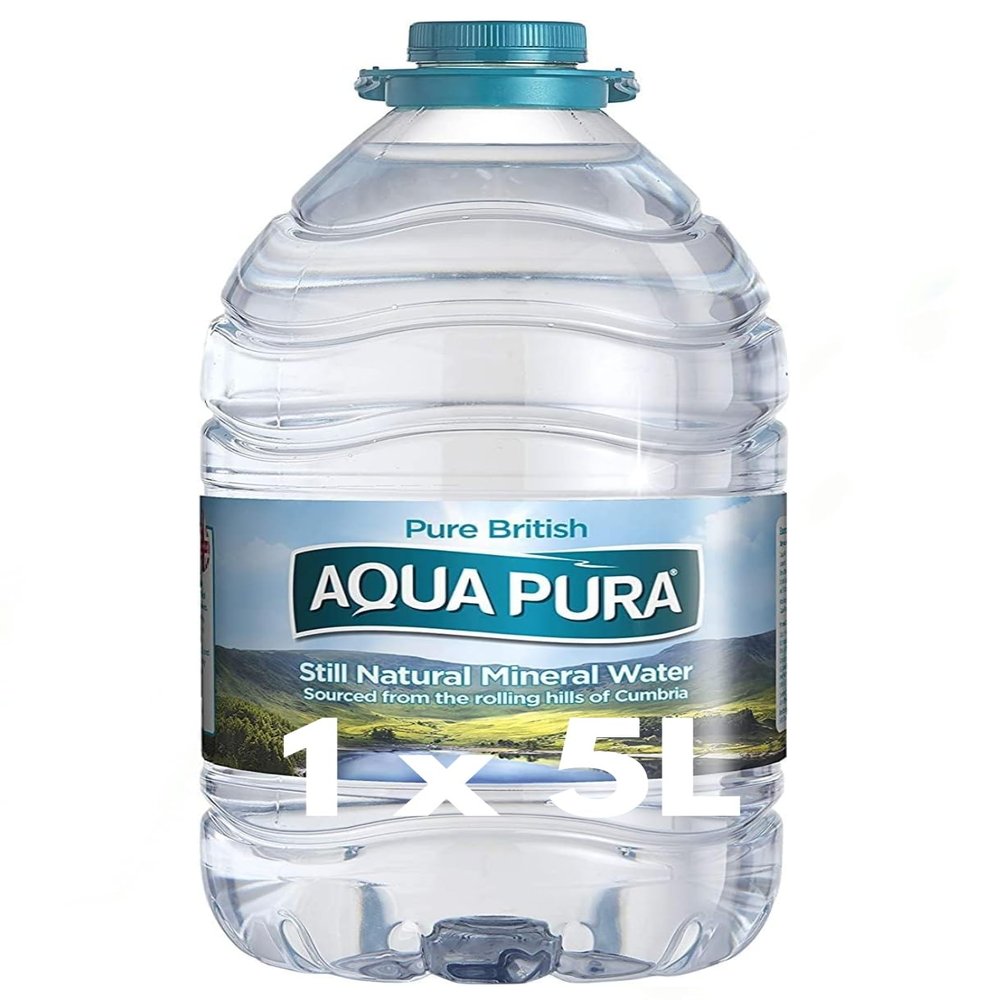 Aqua Pura 5 Litre, Pack Still Natural Mineral Water (Pack of 1)