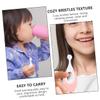 Beaupretty Baby Toothbrush 4pcs Soft Bristles Toddler Training Toothbrush Set for Infants Gentle Gum Care Pink and Blue Colors Suitable for Newborns and Babies view 4