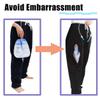 Lmaray Catheter Leg Pocket Pants Nephrostomy Bag Urine Bag Ostomy Support with Two Pockets, black, XXL view 2