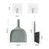 1 Mini Broom and Dustpan Set, 2 Pieces Clear Hooks, Hand Brush and Shovel, Dustpan and Hand Brush, Shovel and Broom Set, Sweeping Set, Broom and Dustpan Set, Hand Broom, Small Broom and Hand Rake view 2