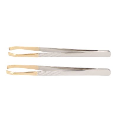 Professional Tweezers for Facial Hair Women and Men, Professional Hair Removal Tweezers Kit, Eyebrow Tweezers Precision Tweezers for Women, Eyebrows, Facial Hair (2 Pieces)