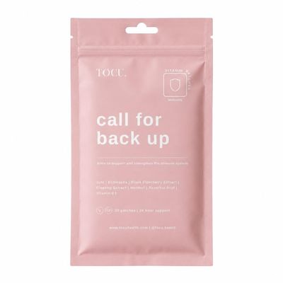 TOCU Call for Back Up | Immune Support Patches | Supports Immune System, Recovery & Antioxidant Defence | Vitamin C, Zinc & Echinacea | Vegan & Hypoallergenic | 30 Patches (1 Month Supply)