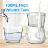 Carepik Water Dental Flosser for Teeth/Braces, Water Teeth Cleaner 8 Jet Tips and 10 Pressure Levels, 700ML Large Water Tank Oral Irrigator for Family view 4