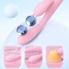 10 Modes Quiet and Powerful Handheld Electric Bullet Tool Personal Body Relaxation Gift for Women Men, Handheld Pocket Bullet Stick Massage Ball for Women Delight,Portable Mini Travel Size (Pink-B) view 3