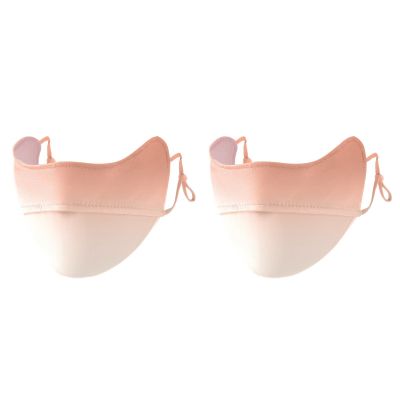 2Pcs Face Mask for Sun Protection, Reusable Washable Breathable Face Mask UV Protection Face Cover Motorcycle Cycling Sport Mask for Outdoor