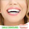 2 Pcs False Clip On Teeth, Snap On Veneers Set for Upper & Lower Jaws, Dentures Silicone, Natural Looking Instant Smile Enhancer, Comfort Fit Cosmetic Fake Teeth Men Women White Artificial Fake Tooth view 3