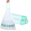 4 Gallon Small Trash Bags 45Count Bathroom, Thickened Drawstring Faint Scented White Mini Garbage Bags for Home, Office, Kitchen, 60 Count (Green Drawstring 45Count) view 1