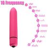 10 Modes Quiet Powerful Handheld Electric Bullet Tool Personal Body Relaxation Gift for Women Men,Handheld Pocket Bullet Stick Massage Ball for Women Delight,Female Soft Toys,Strong Shock (Pink) view 2