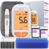 AILE Blood glucose Monitor Kit for Diabetes: Blood Sugar Meter Test Kit Test Strips x 50 and Low Pain Lancing Devices x 50 for Home Use Testing Monitoring with Vioce Broadcast (A601 (50 Kit)) view 1