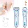 Elorixa Shaver, Elorixa Razor Epilator, Livora Electric Razor, 2 in 1 Hair Trimmer Women, Wet & Dry Use, for Armpit, Private Parts, Legs, Arms-Blue view 1