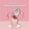 Elorixa Shaver, Elorixa Razor Epilator, Livora Electric Razor, 2 in 1 Hair Trimmer Women, Wet & Dry Use, for Armpit, Private Parts, Legs, Arms-Blue view 4