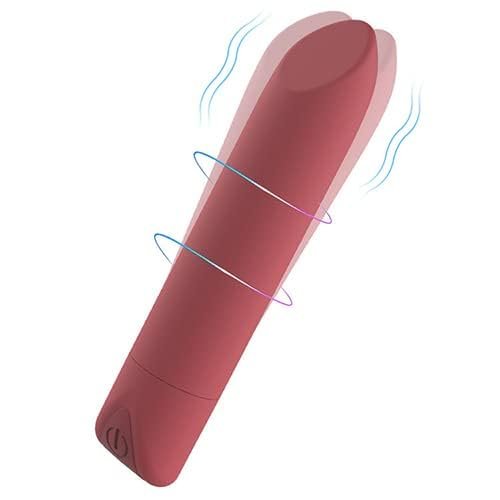 10 Modes Quiet and Powerful Handheld Electric Bullet Tool Personal Body Relaxation Gift for Women Men, Handheld Pocket Bullet Stick Massage Ball for Women Delight,Portable Mini Travel Size (Red)
