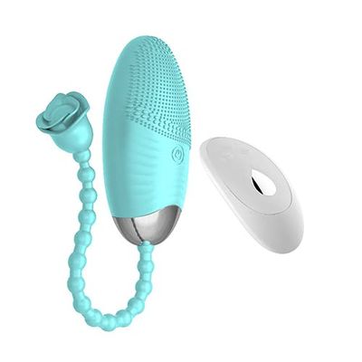 10 Modes Quiet and Powerful Handheld Electric Bullet Tool Personal Body Relaxation Gift for Women Men, Handheld Pocket Bullet Stick Massage Ball for Women Delight,Portable Mini Travel Size (Blue)