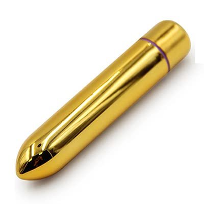 10 Modes Quiet Powerful Handheld Electric Bullet Tool Personal Body Relaxation Gift for Women Men,Handheld Pocket Bullet Stick Massage Ball for Women Delight,Female Soft Toys,Strong Shock (Gold)