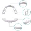 Wttfc 2 Pairs Instant Dentures Nature And Comfortable,Whitening Cosmetic Tooth Covering,Snap on Veneers Teeth Top Bottom for Men Women Regain Confident Smile view 3