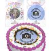 Cakeshop Confetti Pattern Border Edible Burn Away Edible Cake Topper Pack | 1 x Icing sheet & 1 x Wafer Sheet | Personalise With Your Custom Images and Text | Multiple Shapes & Sizes view 2