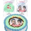 Cakeshop Cute Happy Fathers Day Edible Burn Away Edible Cake Topper Pack | 1 x Icing sheet & 1 x Wafer Sheet | Personalise With Your Custom Image & Text | Multiple Shapes & Sizes view 2