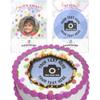 Cakeshop Colourful Balloon Pattern Border Edible Burn Away Edible Cake Topper Pack | 1 x Icing sheet & 1 x Wafer Sheet | Personalise With Your Custom Images and Text | Multiple Shapes & Sizes view 2