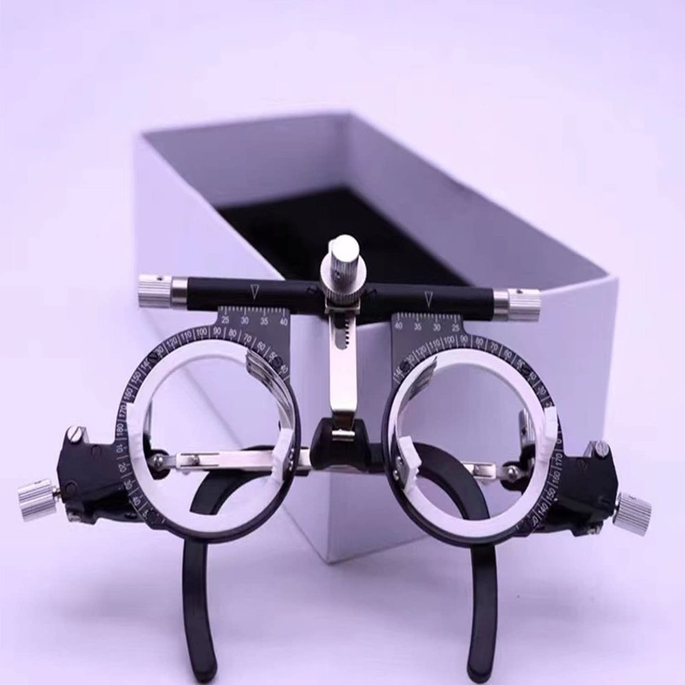 CFDZCP Adjustable PD 50-80mm Optical Trial Lens Frame, Multi-Functional Eye Test Glasses Optical Trial Frame, Optical Trial Optician Accessories
