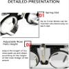 CFDZCP Adjustable PD 50-80mm Optical Trial Lens Frame, Multi-Functional Eye Test Glasses Optical Trial Frame, Optical Trial Optician Accessories view 2