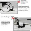 CFDZCP Adjustable PD 50-80mm Optical Trial Lens Frame, Multi-Functional Eye Test Glasses Optical Trial Frame, Optical Trial Optician Accessories view 3