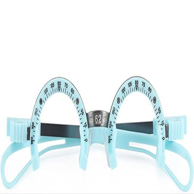 CFDZCP Adjustable PD 58MM~66MM Trial Frame Optical Trial Lens Frame,Half Frame Titanium Alloy Trial Frame Ultra Light Optometry Frameptometry Optician Trial Lens(Size:PD62)