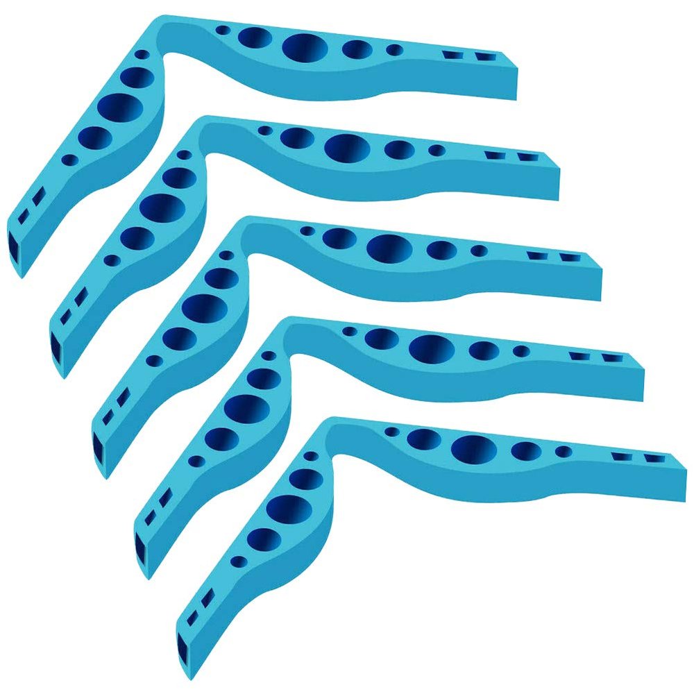 5 Pack Anti Fog TPR Nose Bridge Face Cover Nose Support Clip, Avoid Glasses Fog and Mask Nose Bridge Clip (Blue)
