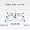 CFDZCP Optical Trial Lens Frame Optometry Optician, Adjustable PD 48-80mm Lightweight Trial Lens Frame, Eye Test Glasses Optical Trial Optician Accessories view 2