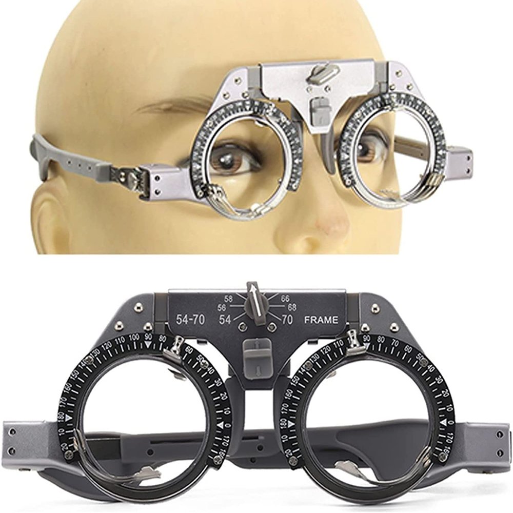 CFDZCP Adjustable Trial Frame Optical Trial Lens Frame,PD 54-70Mm Universal Optical Trial Lens Frame Eyeglasses Optometry Optician