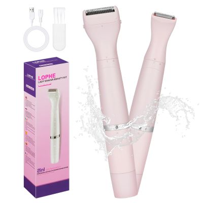 LOPHE Hair Remover for Women, Painless Face Hair Trimmer, Electric Razor for Women with Comb, Rechargeable Mini Epilator Lady Shaver Portable Electric Razor for Lips Face Body Peach Fuzz, Pink