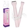LOPHE Hair Remover for Women, Painless Face Hair Trimmer, Electric Razor for Women with Comb, Rechargeable Mini Epilator Lady Shaver Portable Electric Razor for Lips Face Body Peach Fuzz, Pink view 1