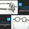 CFDZCP 10 Piece Optical Trial Lens Frame Professional Adjustable Trial Frame For Opticians Hospitals Schools PD 52/54/56/58/60/62/64/66/68/70Mm view 2