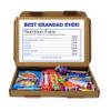 Personalised Fathers Day | Best Dad | Grandad | Nutrition Facts Treat Box - Gift Tea Lover, Afternoon Tea, Hamper Gift Chocolate Sweets - Grandad (Vegan Sweet) view 1
