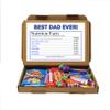 Personalised Fathers Day | Best Dad | Grandad | Nutrition Facts Treat Box - Gift Tea Lover, Afternoon Tea, Hamper Gift Chocolate Sweets - Dad (Vegan Sweet) view 1