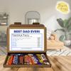 Personalised Fathers Day | Best Dad | Grandad | Nutrition Facts Treat Box - Gift Tea Lover, Afternoon Tea, Hamper Gift Chocolate Sweets - Dad (Vegan Sweet) view 3