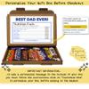 Personalised Fathers Day | Best Dad | Grandad | Nutrition Facts Treat Box - Gift Tea Lover, Afternoon Tea, Hamper Gift Chocolate Sweets - Dad (Vegan Sweet) view 4