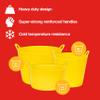 Amtech - Flexi Tub for Carrying Water, Soil, Bricks, Super Strong Reinforced Handles, Home DIY, Durable and Long Lasting, Heavy Duty, Cold Resistant (Yellow) (14L) view 3
