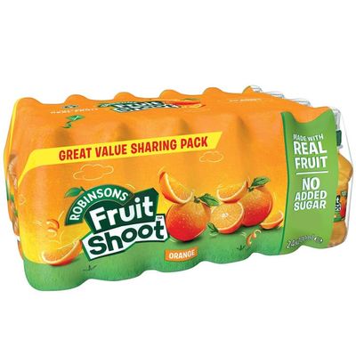 Robinssons Fruit Shoot Orange 24 x 200ml - Enjoy The Taste Of a Robinssons Fruit Shoot On The Go With These Lunchbox-Friendly Drinks.
