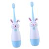 minkissy 2 Sets Sonic Toothbrush for Boys and Girls Baby Electric Toothbrush Fun Cartoon Shape Safe Soft Bristles Non-Slip Comfortable to Hold view 1